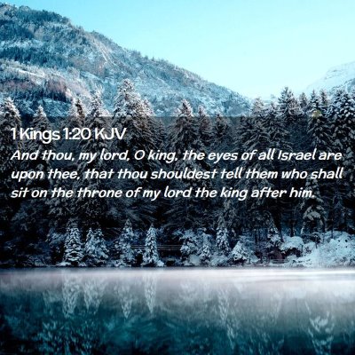 1 Kings 1:20 KJV Free Bible Images