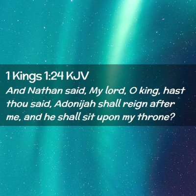 1 Kings 1:24 KJV Free Bible Images