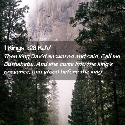 1 Kings 1:28 KJV Free Bible Images