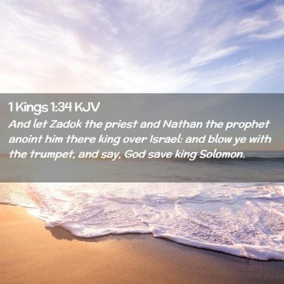 1 Kings 1:34 KJV Free Bible Images