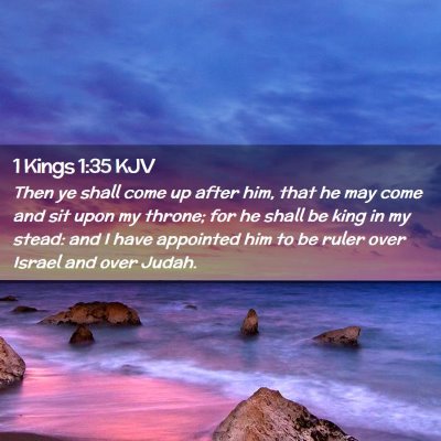 1 Kings 1:35 KJV Free Bible Images