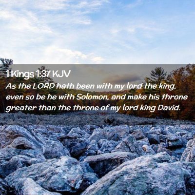 1 Kings 1:37 KJV Free Bible Images