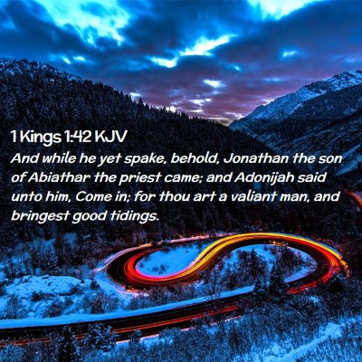 1 Kings 1:42 KJV Free Bible Images