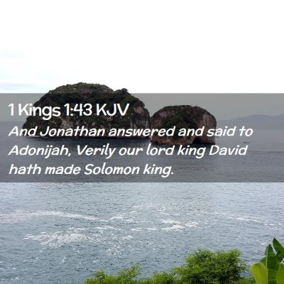 1 Kings 1:43 KJV Free Bible Images