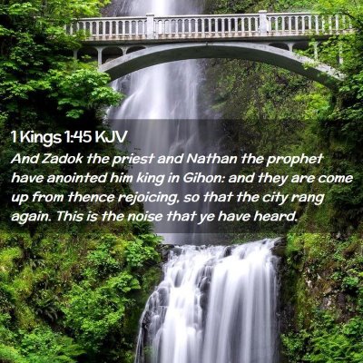 1 Kings 1:45 KJV Free Bible Images