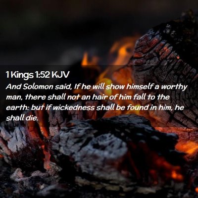 1 Kings 1:52 KJV Free Bible Images