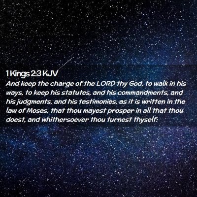 1 Kings 2:3 KJV Free Bible Images