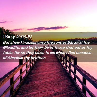 1 Kings 2:7 KJV Free Bible Images