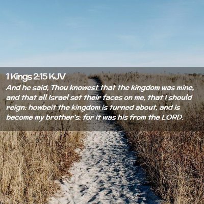 1 Kings 2:15 KJV Free Bible Images