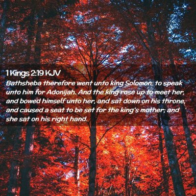 1 Kings 2:19 KJV Free Bible Images