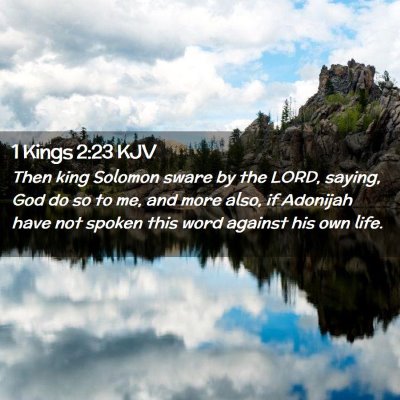 1 Kings 2:23 KJV Free Bible Images