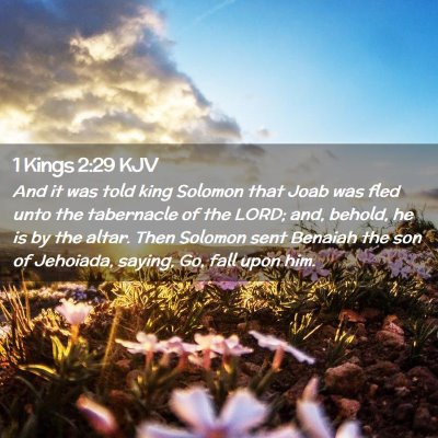 1 Kings 2:29 KJV Free Bible Images