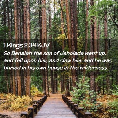 1 Kings 2:34 KJV Free Bible Images