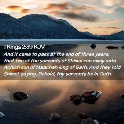 1 Kings 2:39 KJV Free Bible Images