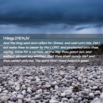 1 Kings 2:42 KJV Free Bible Images