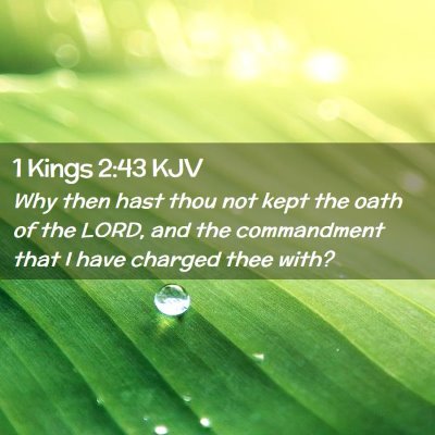 1 Kings 2:43 KJV Free Bible Images