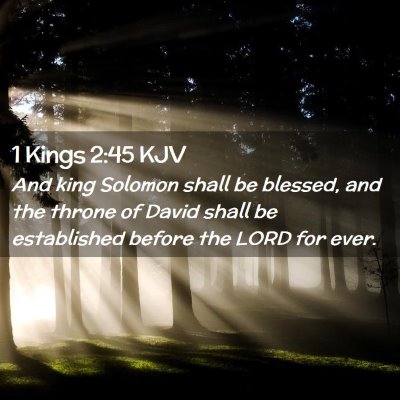 1 Kings 2:45 KJV Free Bible Images