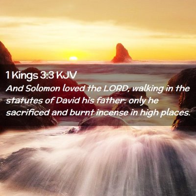 1 Kings 3:3 KJV Free Bible Images