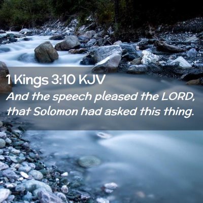 1 Kings 3:10 KJV Free Bible Images