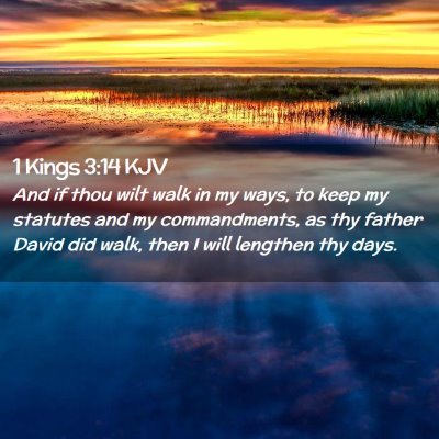 1 Kings 3:14 KJV Free Bible Images