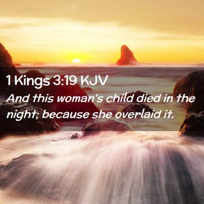 1 Kings 3:19 KJV Free Bible Images