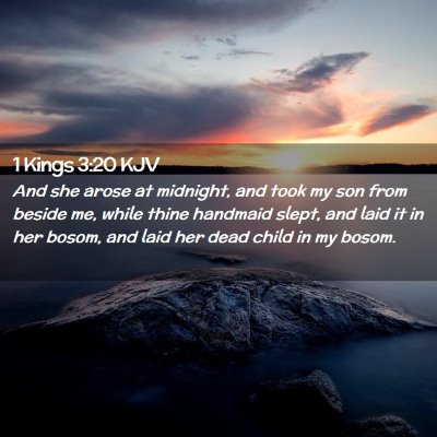 1 Kings 3:20 KJV Free Bible Images