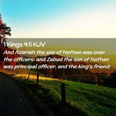 1 Kings 4:5 KJV Free Bible Images