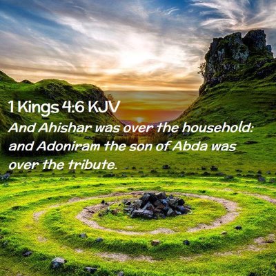 1 Kings 4:6 KJV Free Bible Images