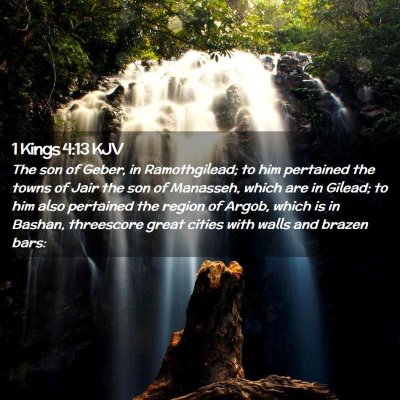 1 Kings 4:13 KJV Free Bible Images