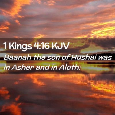 1 Kings 4:16 KJV Free Bible Images