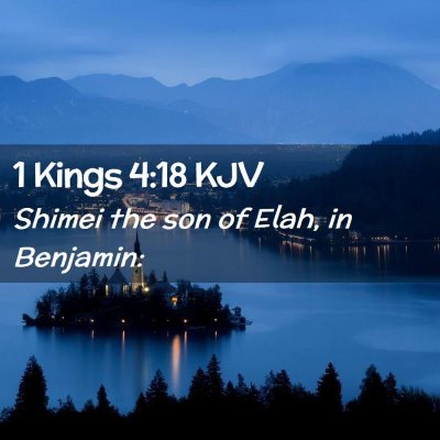 1 Kings 4:18 KJV Free Bible Images