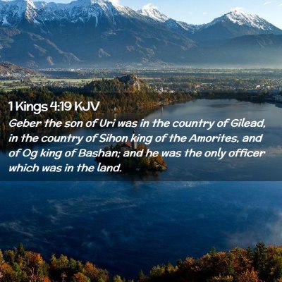 1 Kings 4:19 KJV Free Bible Images