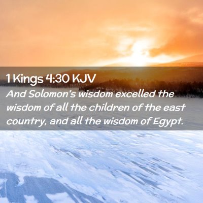 1 Kings 4:30 KJV Free Bible Images