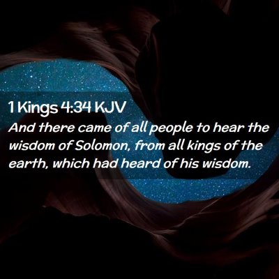 1 Kings 4:34 KJV Free Bible Images