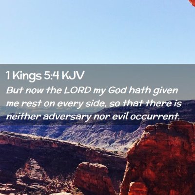 1 Kings 5:4 KJV Free Bible Images