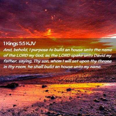 1 Kings 5:5 KJV Free Bible Images