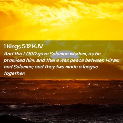 1 Kings 5:12 KJV Free Bible Images