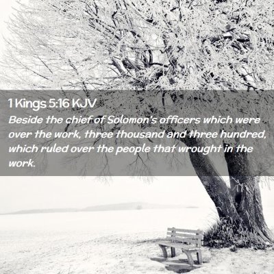 1 Kings 5:16 KJV Free Bible Images