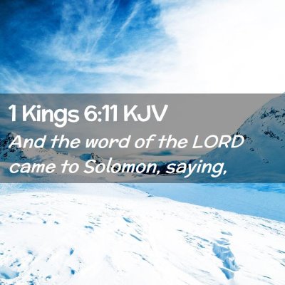 1 Kings 6:11 KJV Free Bible Images