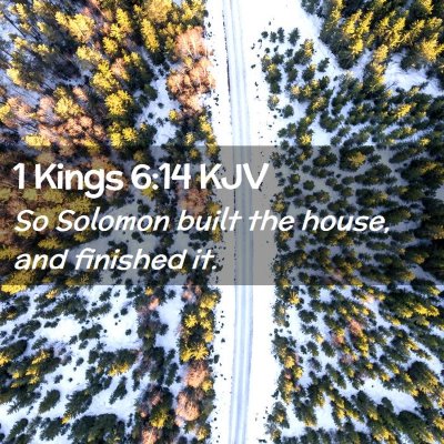 1 Kings 6:14 KJV Free Bible Images