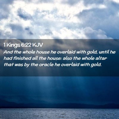 1 Kings 6:22 KJV Free Bible Images