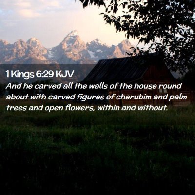 1 Kings 6:29 KJV Free Bible Images