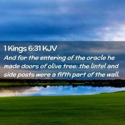 1 Kings 6:31 KJV Free Bible Images