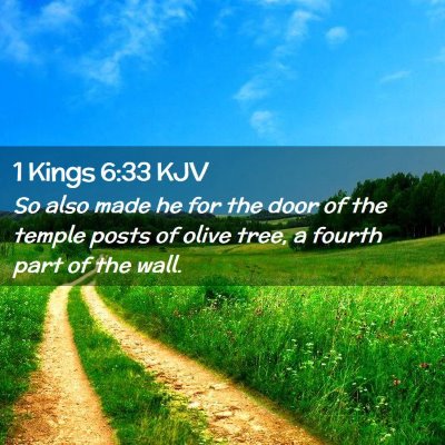 1 Kings 6:33 KJV Free Bible Images