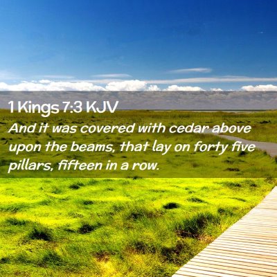 1 Kings 7:3 KJV Free Bible Images