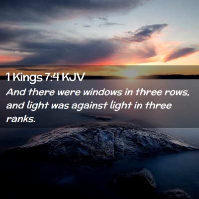 1 Kings 7:4 KJV Free Bible Images