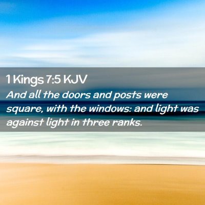 1 Kings 7:5 KJV Free Bible Images