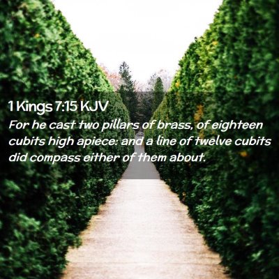 1 Kings 7:15 KJV Free Bible Images