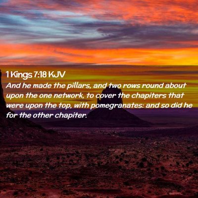 1 Kings 7:18 KJV Free Bible Images