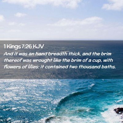 1 Kings 7:26 KJV Free Bible Images